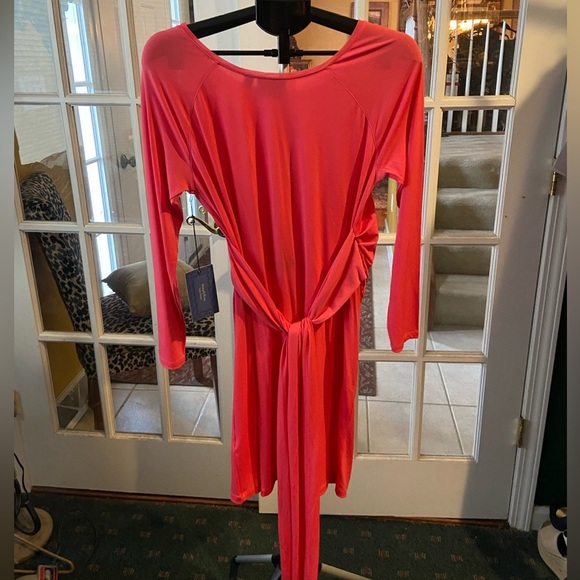 Simply Vera 3/4 Sleeve Pink Dress Size L - Picture 2 of 9
